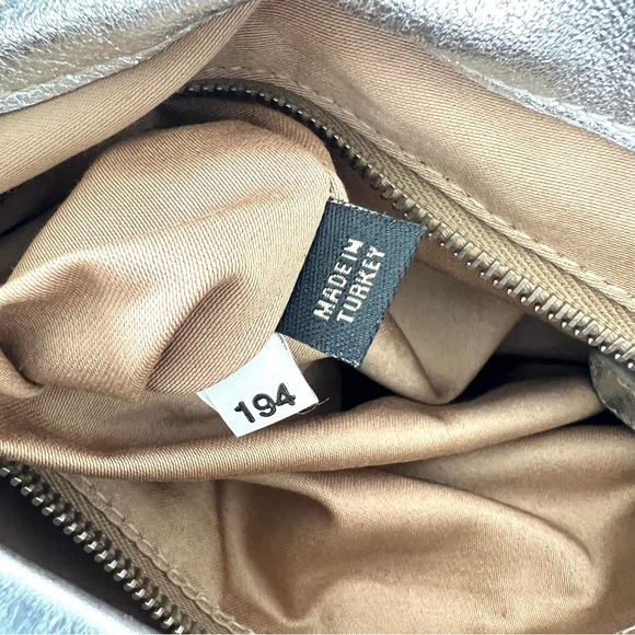 ♦️SOLD♦️MIU MIU Coffer Metallic Silver Gold Bronze Leather  Patchwork Shoulder - Picture 13 of 16